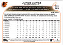 2022 Topps Jorge Lopez
