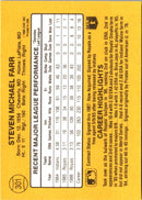 1987 Donruss Steve Farr