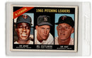 1966 Topps AL 1965 Pitching Leaders - Jim Grant/Mel Stottlemyre/Jim Kaat LL