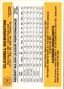 1983 Donruss Claudell Washington