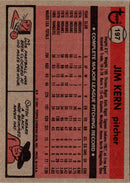 1981 O-Pee-Chee Gray Back Jim Kern