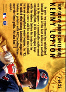 1995 Fleer Revco Cleveland Indians Kenny Lofton