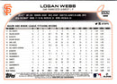 2022 Topps Chrome Update Purple Refractor Logan Webb