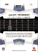 2008 Score Super Bowl XLIII Julian Peterson