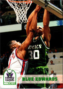 1993 Hoops Fifth Anniversary Gold Blue Edwards