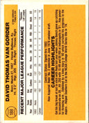 1983 Donruss Dave Van Gorder