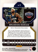 2021 Panini Prizm Blue Brandon Ingram