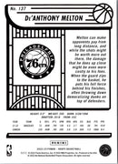 2022 Hoops Blue De'Anthony Melton