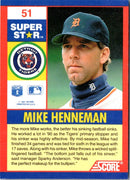 1991 Score 100 Superstars Mike Henneman
