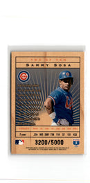 1996 Leaf Limited Lumberjacks Sammy Sosa