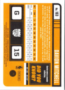 2021 Panini Chronicles Davion Mitchell