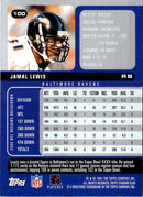 2001 Stadium Club Jamal Lewis