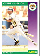 1992 Score Curtis Wilkerson
