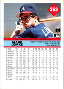 1992 Fleer Mark Lemke