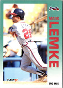 1992 Fleer Mark Lemke