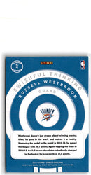 2017 Donruss Swishful Thinking Russell Westbrook