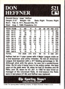 1992 Conlon Collection TSN Don Heffner
