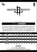 2014 Hoops Red Back James Harden