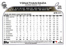 2022 Topps Yonathan Daza