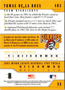 2003 Donruss Team Heroes Glossy Tomas De La Rosa