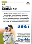 2021 Panini Chronicles Clayton Kershaw