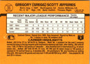 1989 Donruss Gregg Jefferies