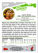 2005 Topps Wayne Simien