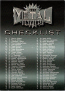 1997 Metal Universe Checklist (1-152)