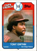 1989 Topps Cap'n Crunch Tony Gwynn