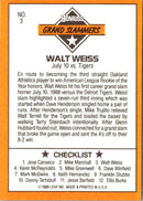 1989 Donruss Leaf Blue Chips Walt Weiss