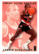 1993 Fleer Clyde Drexler Career Highlights Clyde Drexler