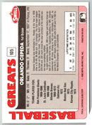 1991 Swell Baseball Greats Orlando Cepeda