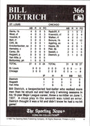 1992 Conlon Collection TSN Bill Dietrich