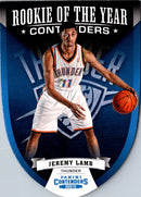 2012 Panini Contenders Rookie Of The Year Jeremy Lamb