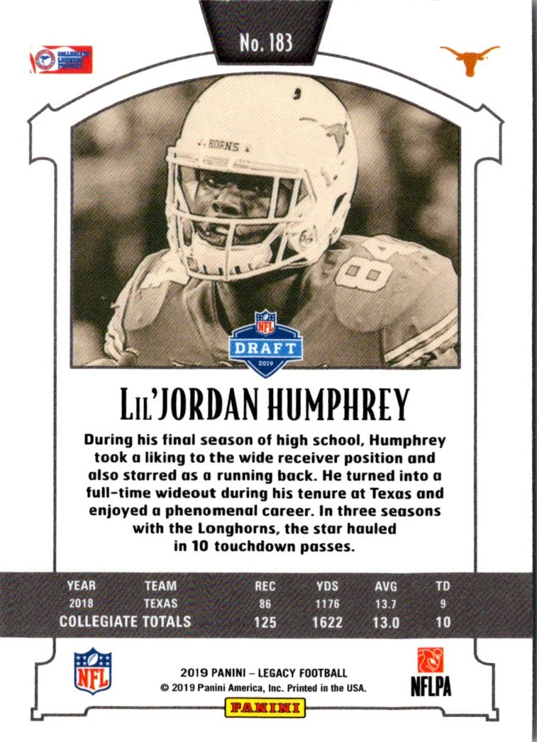2019 Panini Legacy Lil'Jordan Humphrey