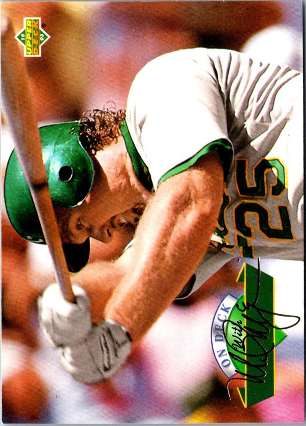 1993 Upper Deck On Mark McGwire #D18