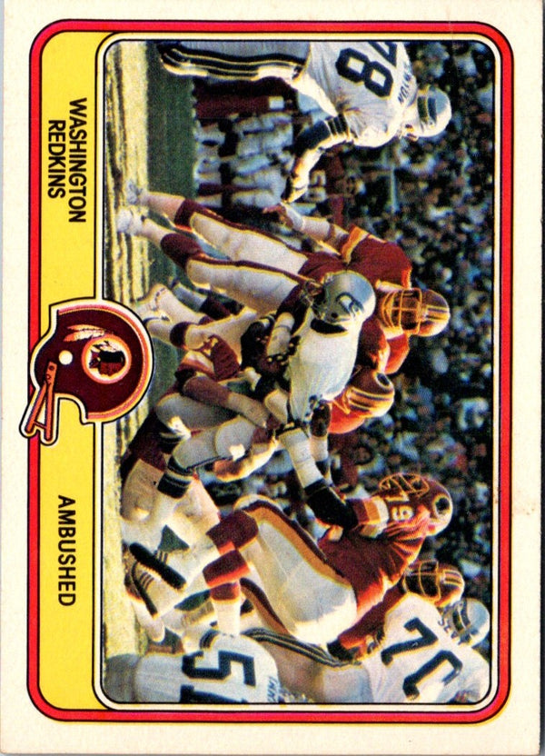 1981 Fleer Team Action Washington Redskins Defense #56