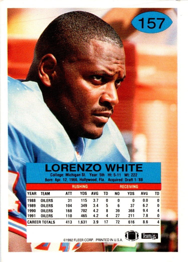 1992 Fleer Lorenzo White