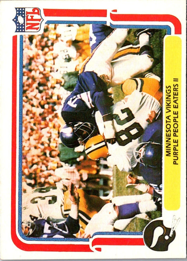 1980 Fleer Team Action Stickers Minnesota Vikings Helmet #NNO