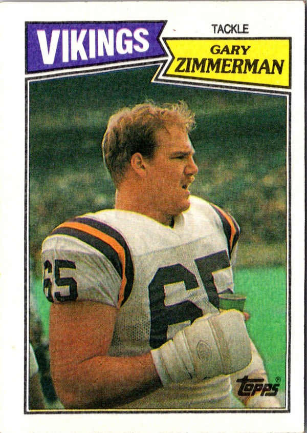 1987 Topps Gary Zimmerman #207 Rookie