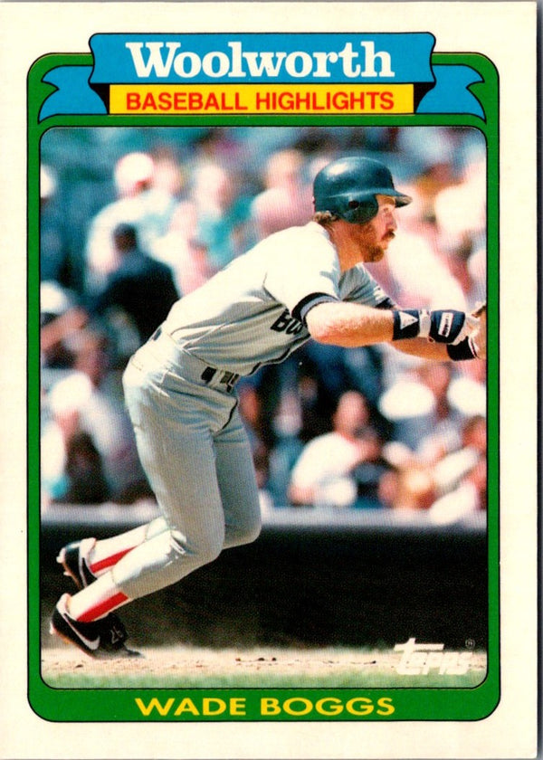 1990 Topps Woolworth Baseball Highlights Wade Boggs #8