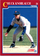 1991 Score Rookie & Traded Chuck Knoblauch