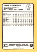 1988 Donruss Baseball's Best Shawon Dunston