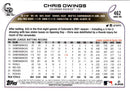 2022 Topps Chris Owings