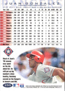 1996 Fleer Juan Gonzalez