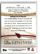 2013 Topps Platinum Stepfan Taylor