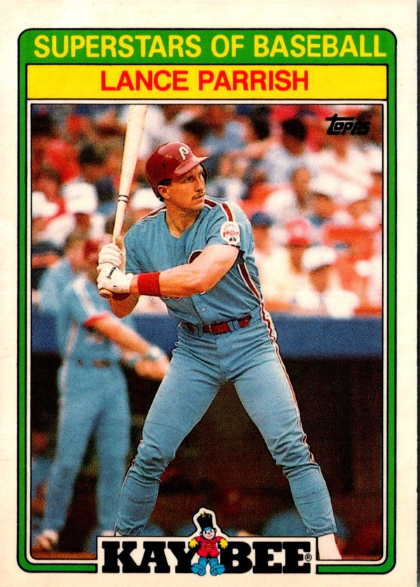 1988 Topps Kay-Bee Superstars of Baseball Lance Parrish #22
