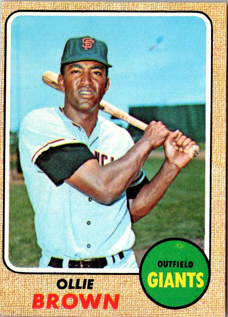 1968 Topps Ollie Brown