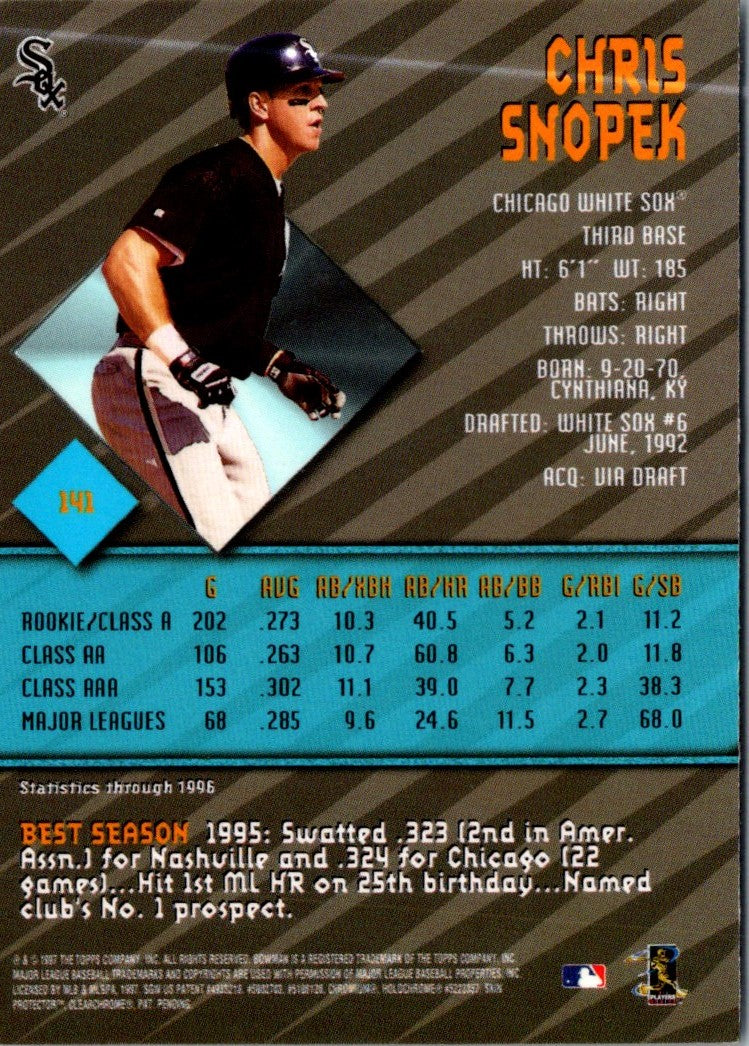 1997 Bowman's Best Chris Snopek