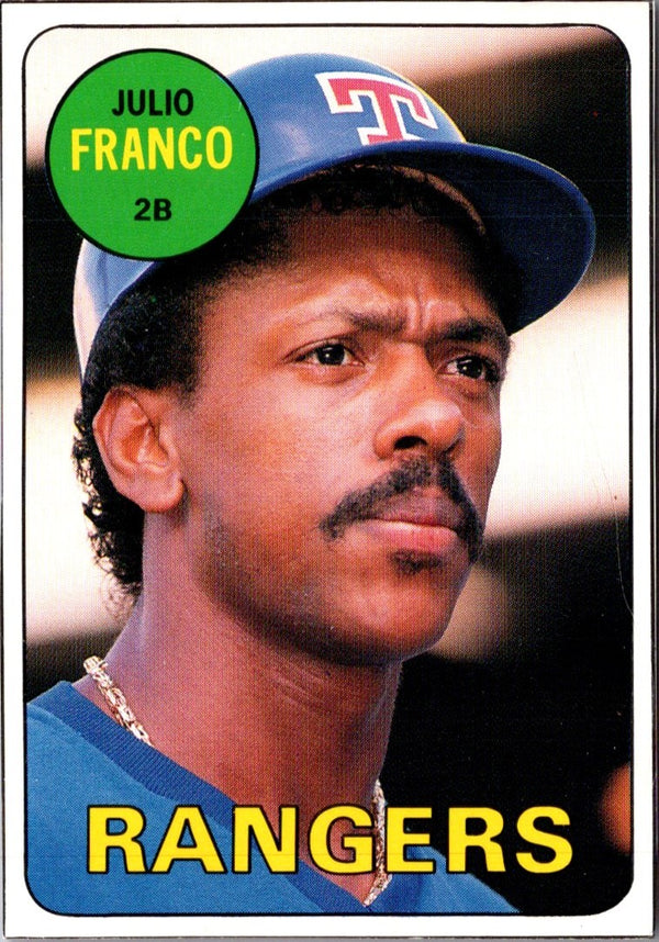 1990 Baseball Card Magazine '69 Topps Replicas Julio Franco #39